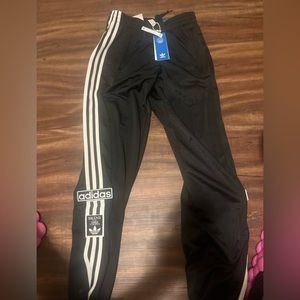 Black and white men adidas adibreak track pants